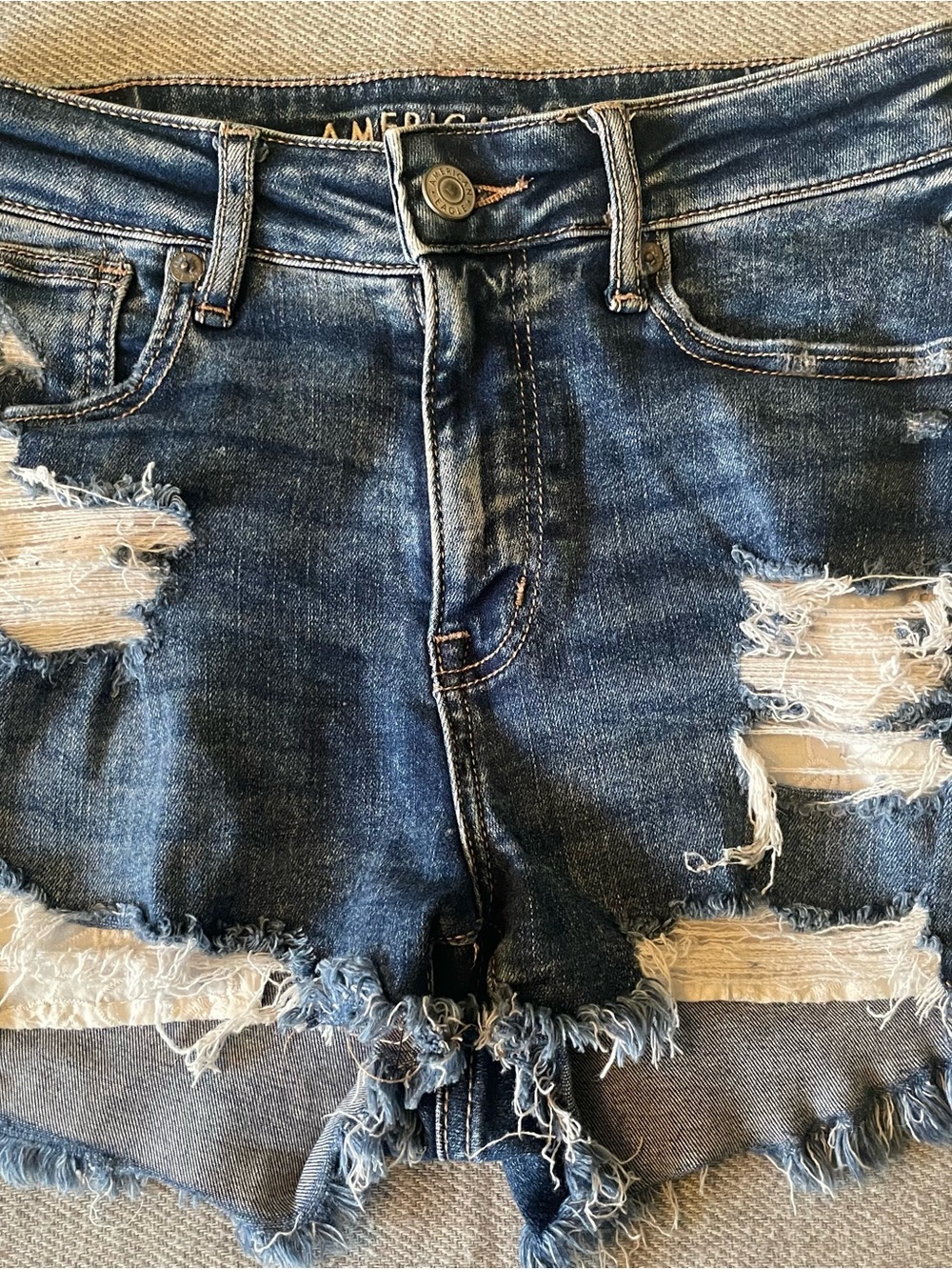 American Eagle Outfitters Blue Denim Jeans Waistband
